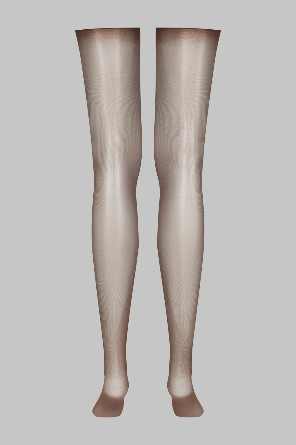 LegwearBas coupés roulés voile soyeux 20D - Marron